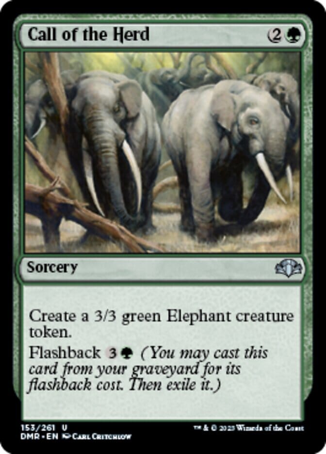 Call of the Herd [Dominaria Remastered] MTG Single Magic: The Gathering  | Multizone: Comics And Games