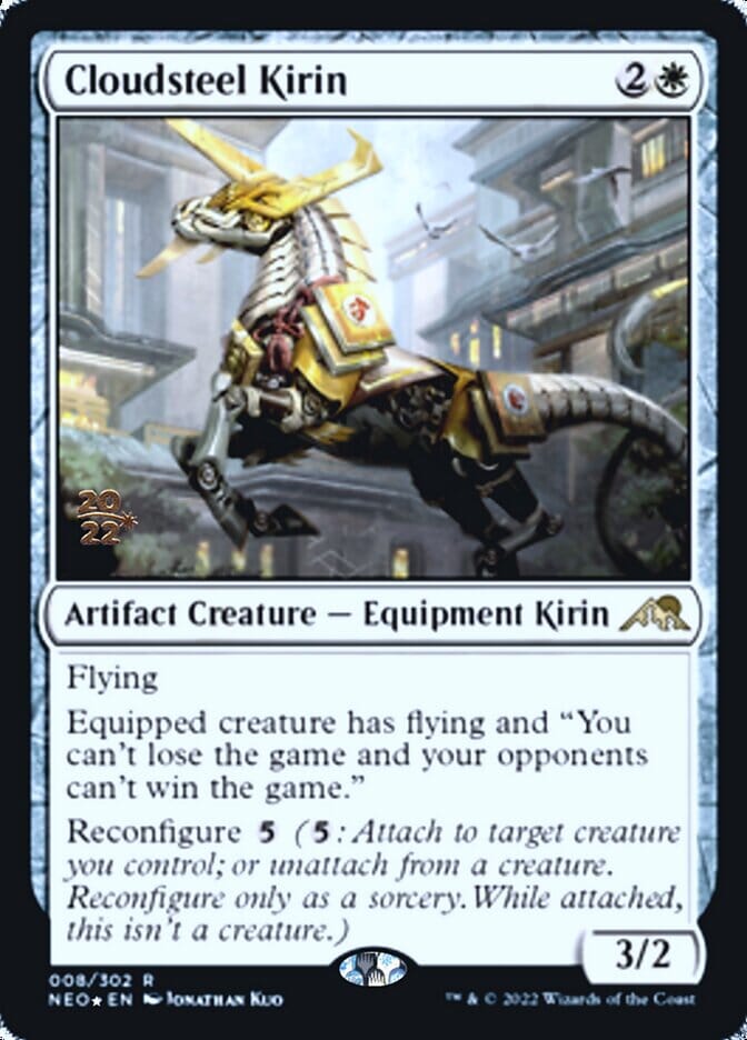 Cloudsteel Kirin [Kamigawa: Neon Dynasty Prerelease Promos] MTG Single Magic: The Gathering  | Multizone: Comics And Games