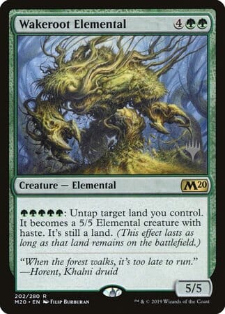 Wakeroot Elemental [Core Set 2020 Promos] MTG Single Magic: The Gathering  | Multizone: Comics And Games