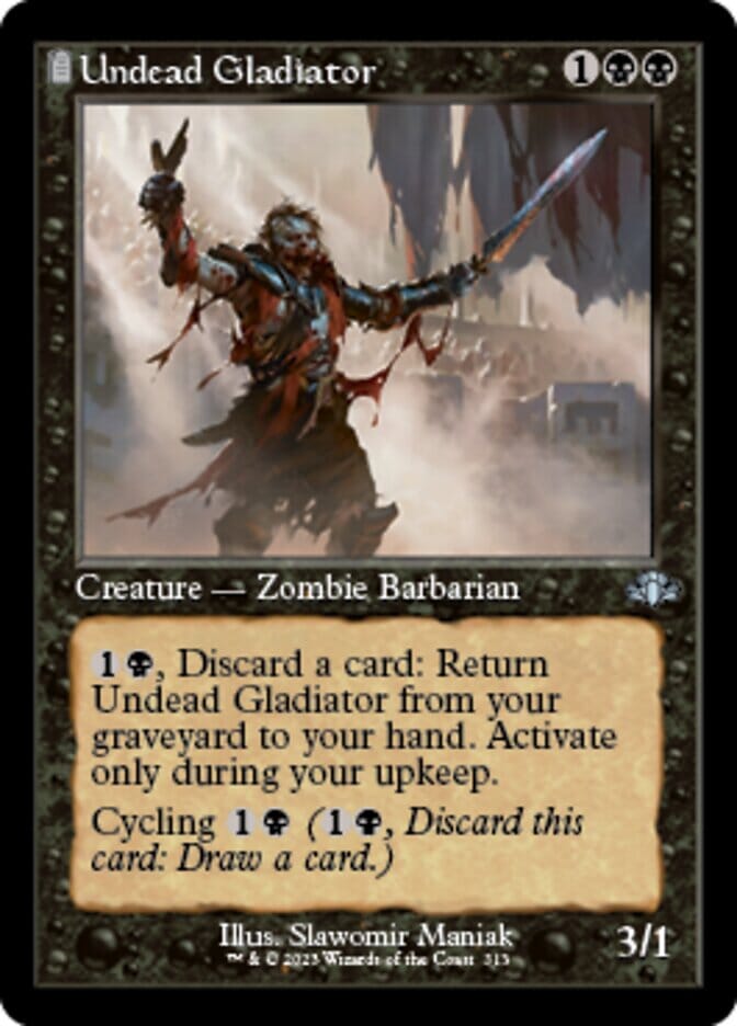 Undead Gladiator (Retro) [Dominaria Remastered] MTG Single Magic: The Gathering  | Multizone: Comics And Games
