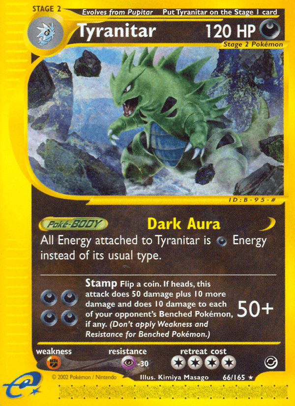 Tyranitar (66/165) [Expedition: Base Set] Pokemon Single Pokémon  | Multizone: Comics And Games