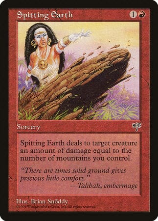 Spitting Earth [Mirage] MTG Single Magic: The Gathering  | Multizone: Comics And Games