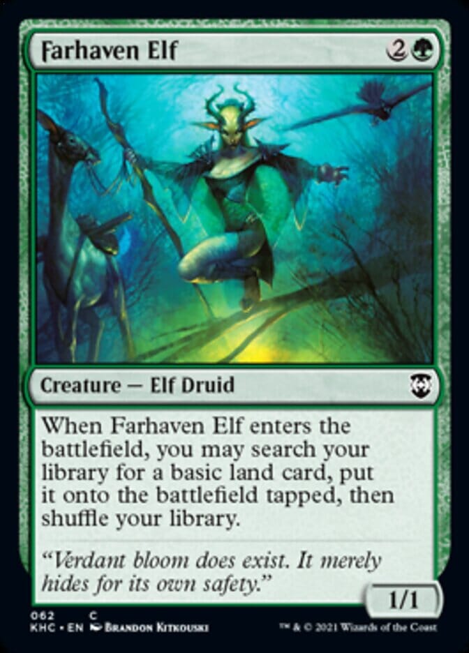 Farhaven Elf [Kaldheim Commander] MTG Single Magic: The Gathering  | Multizone: Comics And Games