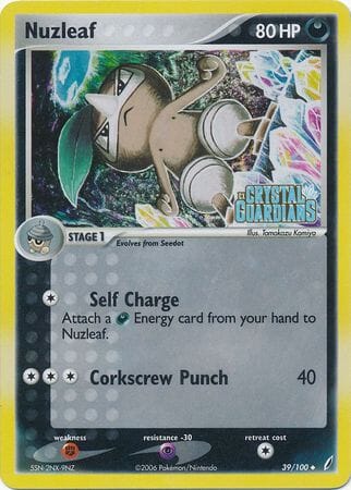 Nuzleaf (39/100) (Stamped) [EX: Crystal Guardians] Pokemon Single Pokémon  | Multizone: Comics And Games