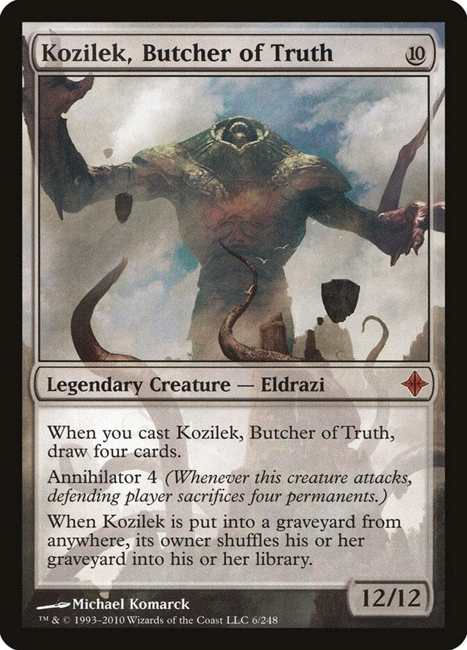 Kozilek, Butcher of Truth [Rise of the Eldrazi] MTG Single Magic: The Gathering  | Multizone: Comics And Games