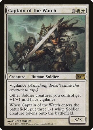 Captain of the Watch [Magic 2010] MTG Single Magic: The Gathering  | Multizone: Comics And Games