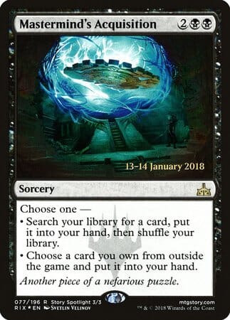 Mastermind's Acquisition [Rivals of Ixalan Promos] MTG Single Magic: The Gathering  | Multizone: Comics And Games