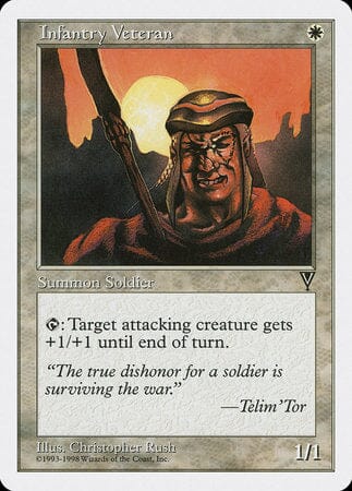 Infantry Veteran [Anthologies] MTG Single Magic: The Gathering  | Multizone: Comics And Games