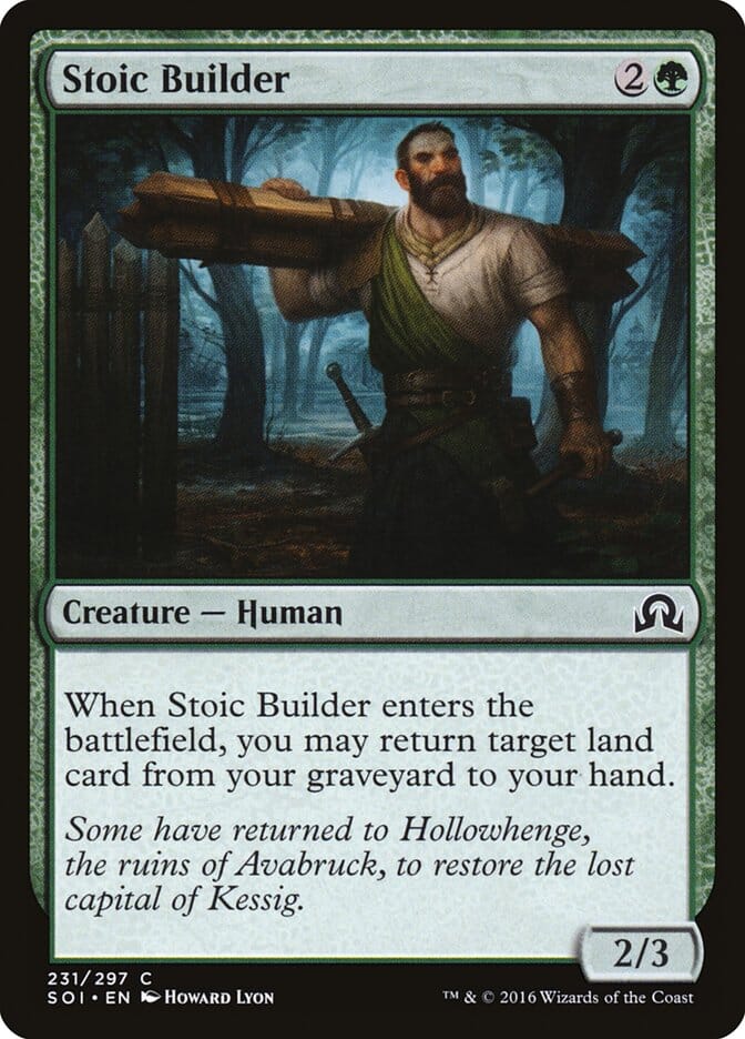 Stoic Builder [Shadows over Innistrad] MTG Single Magic: The Gathering  | Multizone: Comics And Games