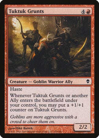 Tuktuk Grunts [Zendikar] MTG Single Magic: The Gathering  | Multizone: Comics And Games