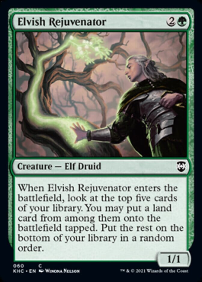 Elvish Rejuvenator [Kaldheim Commander] MTG Single Magic: The Gathering  | Multizone: Comics And Games