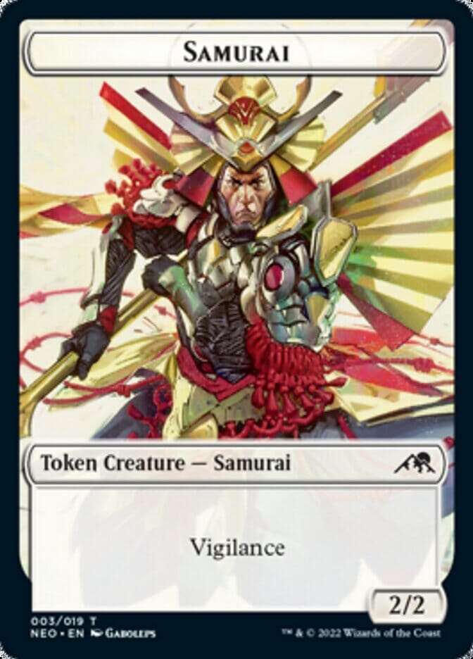 Samurai Token [Kamigawa: Neon Dynasty Tokens] MTG Single Magic: The Gathering  | Multizone: Comics And Games