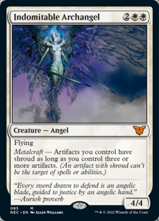 Indomitable Archangel [Kamigawa: Neon Dynasty Commander] MTG Single Magic: The Gathering  | Multizone: Comics And Games