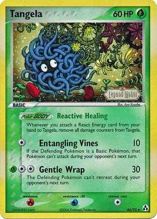 Tangela (44/92) (Stamped) [EX: Legend Maker] Pokemon Single Pokémon  | Multizone: Comics And Games