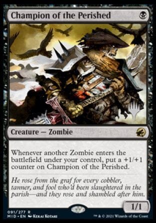 Champion of the Perished (Promo Pack) [Innistrad: Midnight Hunt Promos] MTG Single Magic: The Gathering  | Multizone: Comics And Games