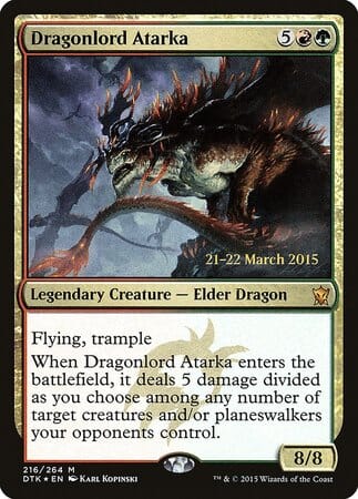 Dragonlord Atarka [Dragons of Tarkir Promos] MTG Single Magic: The Gathering  | Multizone: Comics And Games