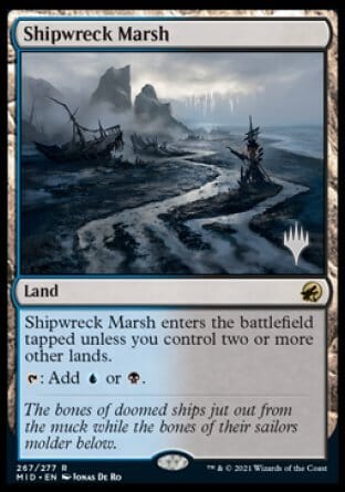 Shipwreck Marsh (Promo Pack) [Innistrad: Midnight Hunt Promos] MTG Single Magic: The Gathering  | Multizone: Comics And Games