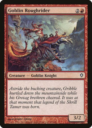 Goblin Roughrider [Worldwake] MTG Single Magic: The Gathering  | Multizone: Comics And Games