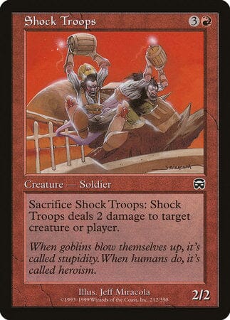 Shock Troops [Mercadian Masques] MTG Single Magic: The Gathering  | Multizone: Comics And Games