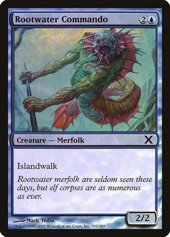 Rootwater Commando (Premium Foil) [Tenth Edition] MTG Single Magic: The Gathering  | Multizone: Comics And Games