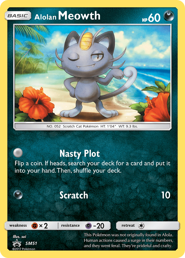 Alolan Meowth (SM51) [Sun & Moon: Black Star Promos] Pokemon Single Pokémon  | Multizone: Comics And Games