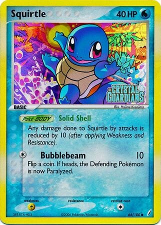 Squirtle (64/100) (Stamped) [EX: Crystal Guardians] Pokemon Single Pokémon  | Multizone: Comics And Games