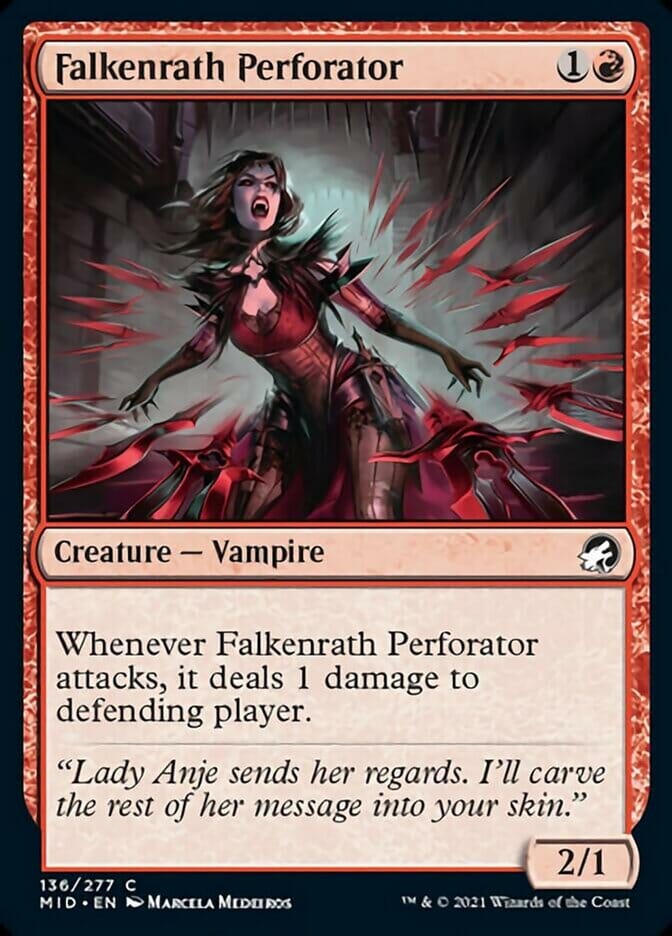 Falkenrath Perforator [Innistrad: Midnight Hunt] MTG Single Magic: The Gathering  | Multizone: Comics And Games