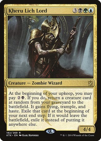 Kheru Lich Lord [Khans of Tarkir] MTG Single Magic: The Gathering  | Multizone: Comics And Games