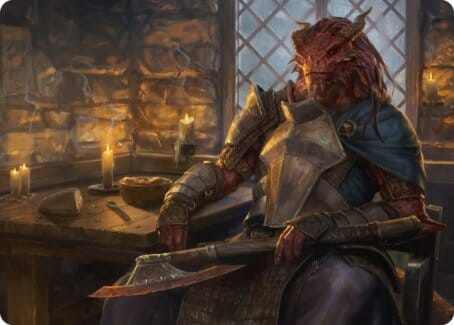 Jaded Sell-Sword Art Card [Dungeons & Dragons: Adventures in the Forgotten Realms Art Series] MTG Single Magic: The Gathering  | Multizone: Comics And Games
