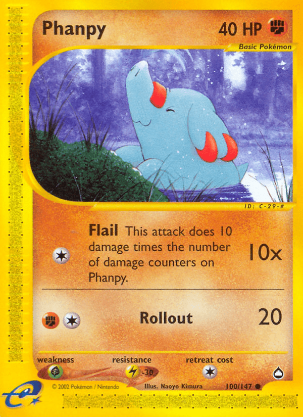 Phanpy (100/147) [Aquapolis] Pokemon Single Pokémon  | Multizone: Comics And Games