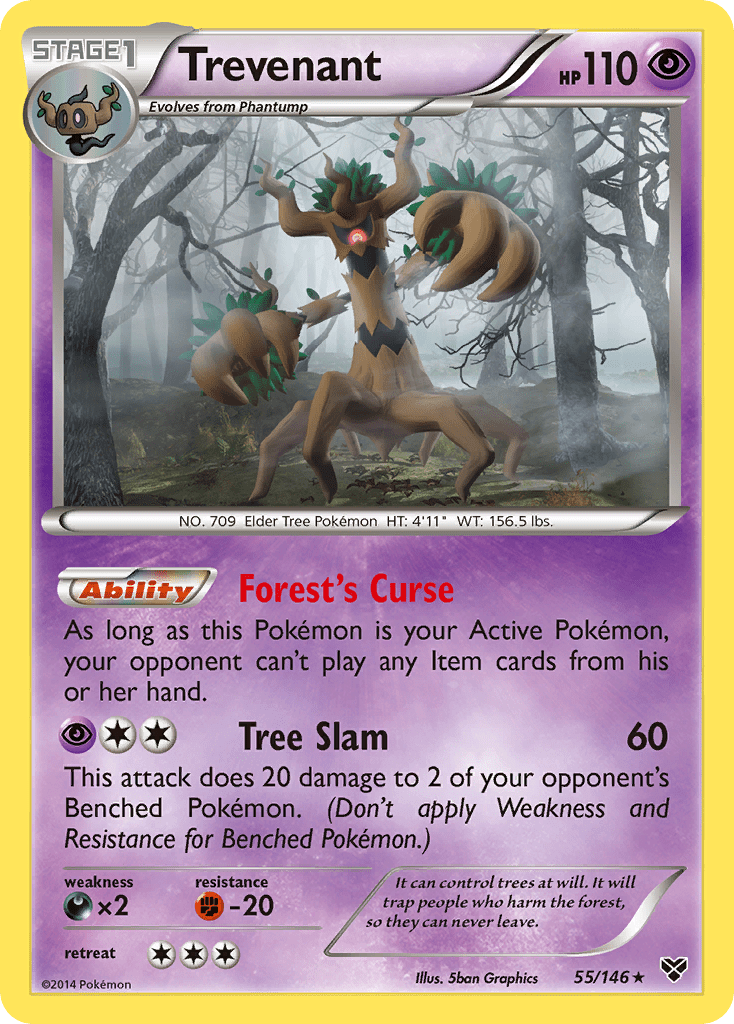 Trevenant (55/146) [XY: Base Set] Pokemon Single Pokémon  | Multizone: Comics And Games