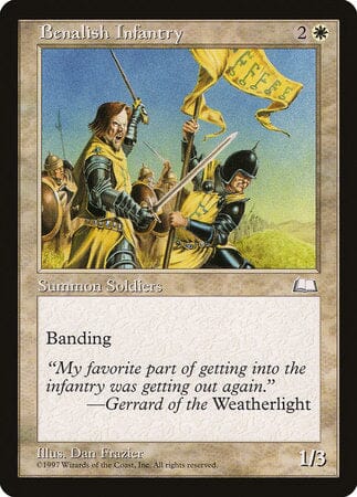 Benalish Infantry [Weatherlight] MTG Single Magic: The Gathering  | Multizone: Comics And Games