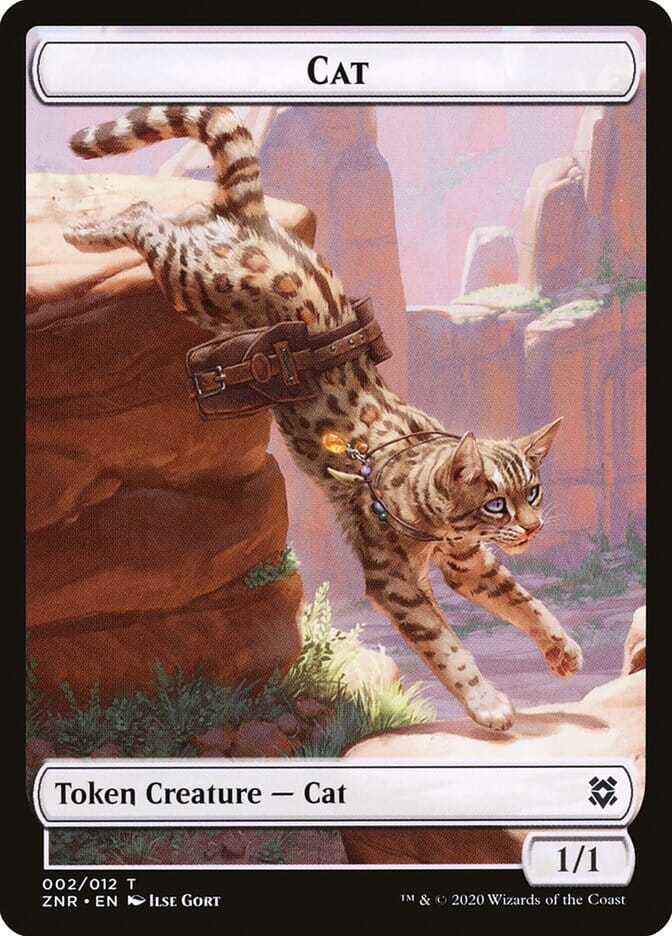 Cat Token [Zendikar Rising] MTG Single Magic: The Gathering  | Multizone: Comics And Games