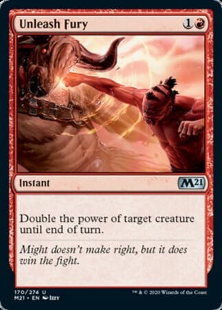 Unleash Fury [Core Set 2021] MTG Single Magic: The Gathering  | Multizone: Comics And Games