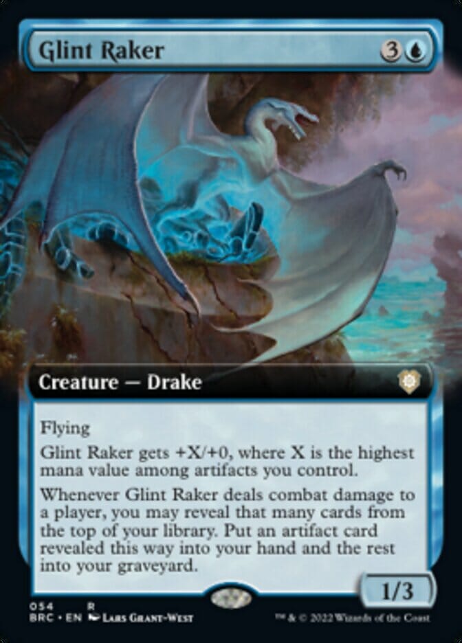 Glint Raker (Extended Art) [The Brothers' War Commander] MTG Single Magic: The Gathering  | Multizone: Comics And Games