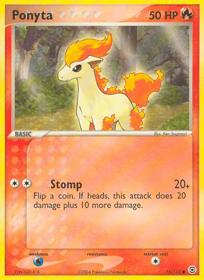 Ponyta (76/112) [EX: FireRed & LeafGreen] Pokemon Single Pokémon  | Multizone: Comics And Games