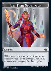 Soldier // Jaya, Fiery Negotiator Emblem Double-sided Token [Dominaria United Tokens] MTG Single Magic: The Gathering  | Multizone: Comics And Games