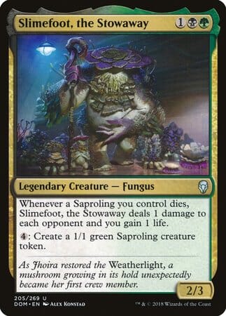 Slimefoot, the Stowaway [Dominaria] MTG Single Magic: The Gathering  | Multizone: Comics And Games