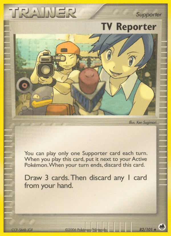 TV Reporter (82/101) [EX: Dragon Frontiers] Pokemon Single Pokémon  | Multizone: Comics And Games