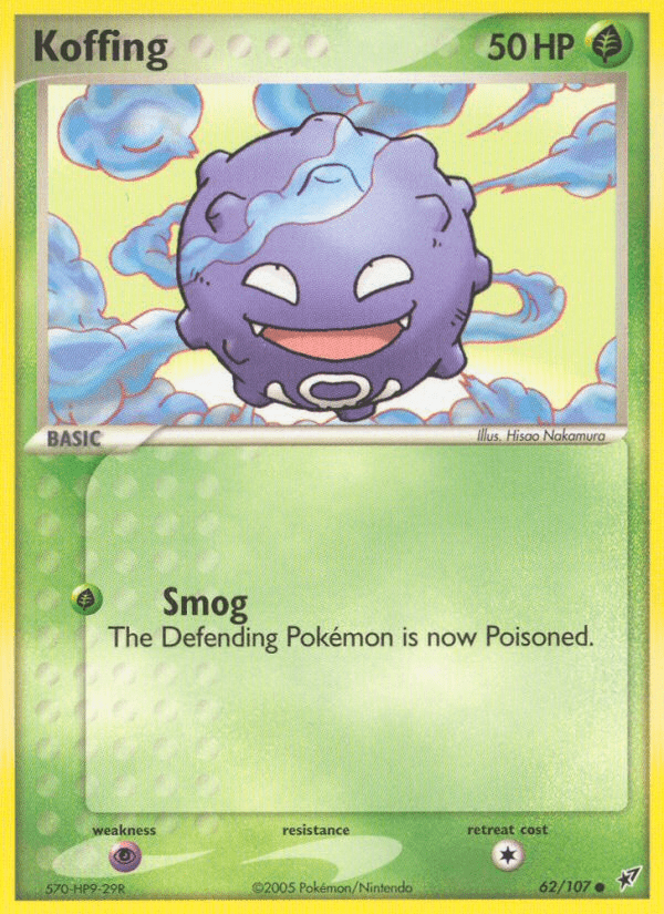 Koffing (62/107) [EX: Deoxys] Pokemon Single Pokémon  | Multizone: Comics And Games