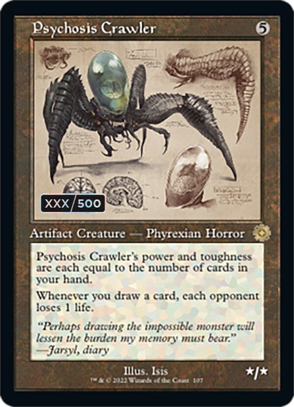 Psychosis Crawler (Retro Schematic) (Serial Numbered) [The Brothers' War Retro Artifacts] MTG Single Magic: The Gathering  | Multizone: Comics And Games