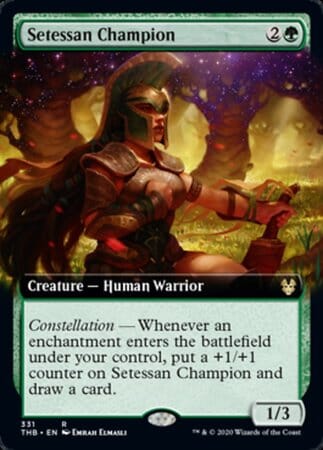 Setessan Champion (Extended Art) [Theros Beyond Death] MTG Single Magic: The Gathering  | Multizone: Comics And Games