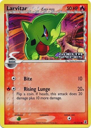 Larvitar (73/113) (Delta Species) (Stamped) [EX: Delta Species] Pokemon Single Pokémon  | Multizone: Comics And Games