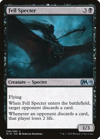 Fell Specter [Core Set 2019] MTG Single Magic: The Gathering  | Multizone: Comics And Games