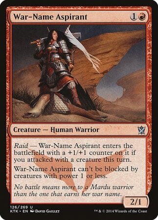 War-Name Aspirant [Khans of Tarkir] MTG Single Magic: The Gathering  | Multizone: Comics And Games