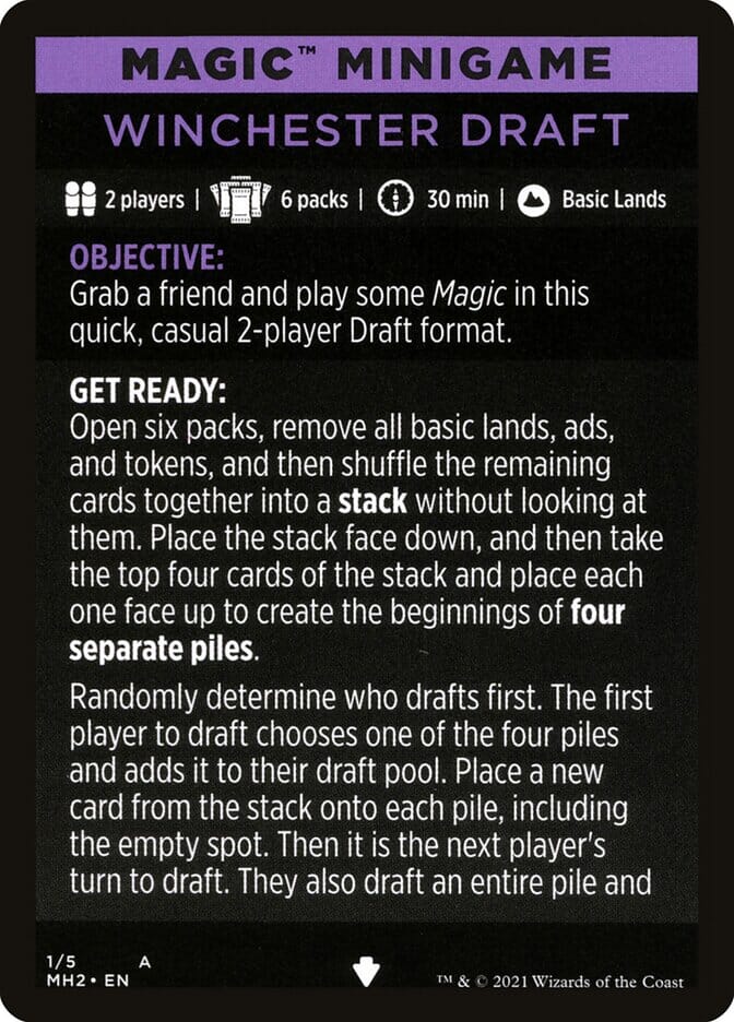 Winchester Draft (Magic Minigame) [Modern Horizons 2 Minigame] MTG Single Magic: The Gathering  | Multizone: Comics And Games
