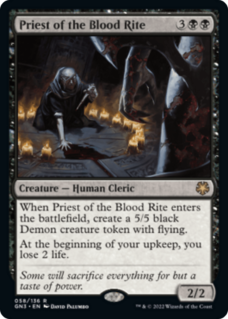 Priest of the Blood Rite [Game Night: Free-for-All] MTG Single Magic: The Gathering  | Multizone: Comics And Games