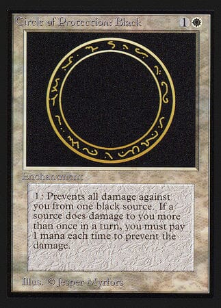 Circle of Protection: Black (IE) [Intl. Collectors’ Edition] MTG Single Magic: The Gathering  | Multizone: Comics And Games