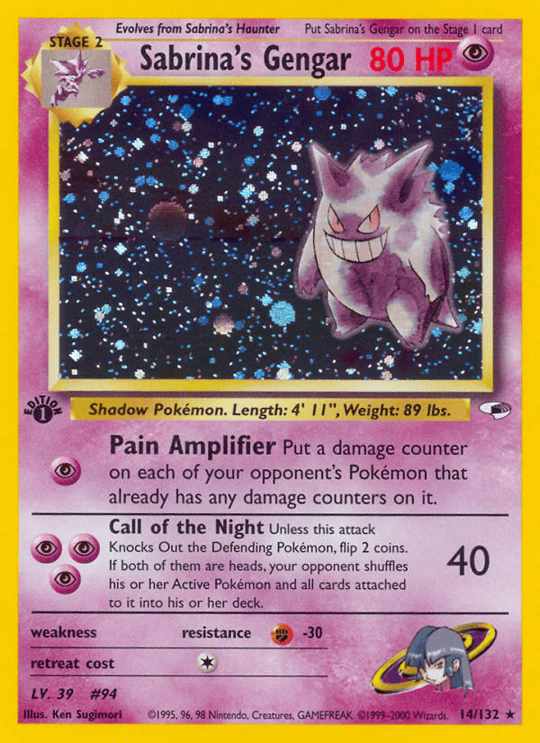 Sabrina's Gengar (14/132) [Gym Heroes 1st Edition] Pokemon Single Pokémon  | Multizone: Comics And Games