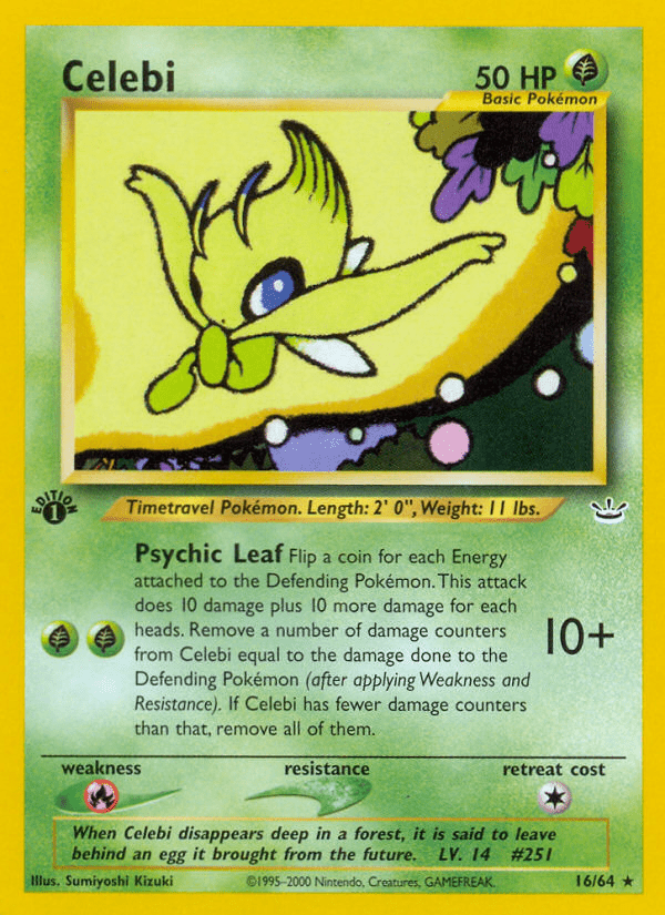 Celebi (16/64) [Neo Revelation 1st Edition] Pokemon Single Pokémon  | Multizone: Comics And Games